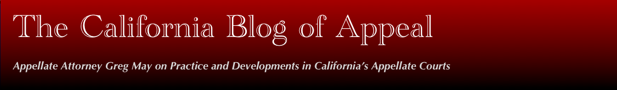 The California Blog of Appeal